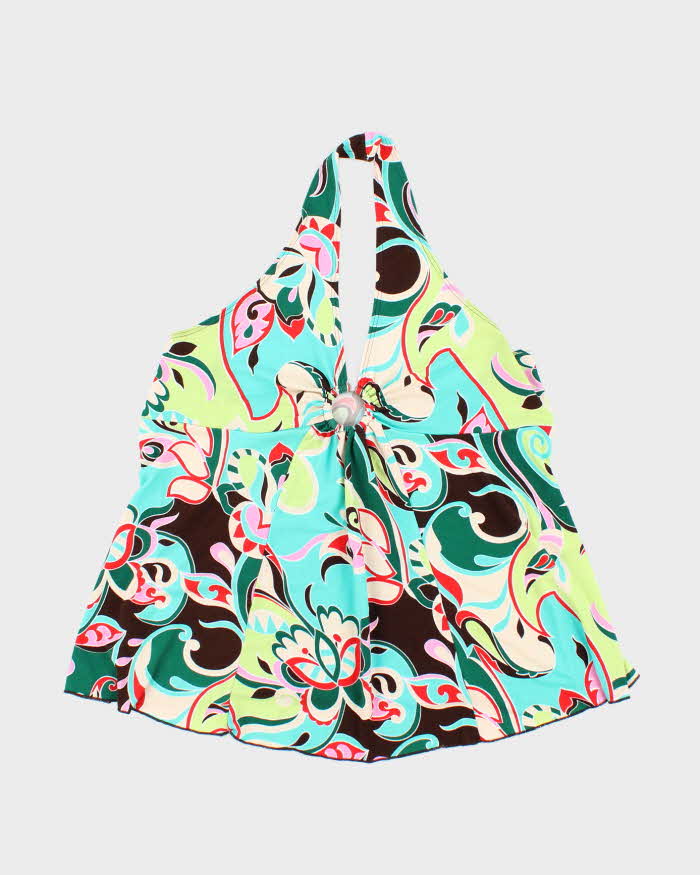 Vintage Y2k 00s Carina O Ring Halter Neck Top - L