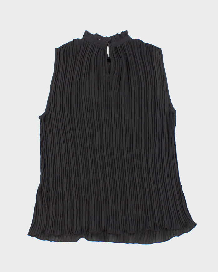 Vintage 00s Adrianna Papell Plisse Blouse - M