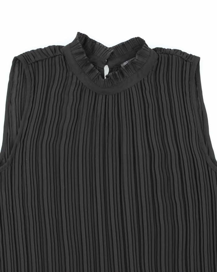 Vintage 00s Adrianna Papell Plisse Blouse - M