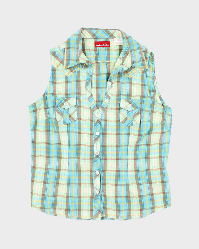 Vintage Y2k 00s Panhandle Slim Western Style Sleeveless Blouse - M