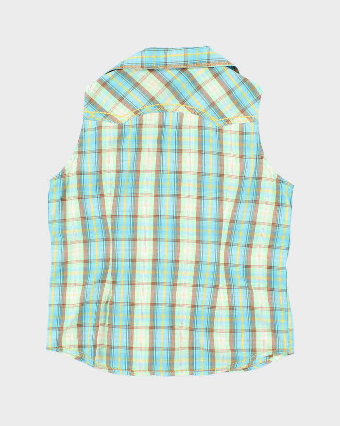 Vintage Y2k 00s Panhandle Slim Western Style Sleeveless Blouse - M