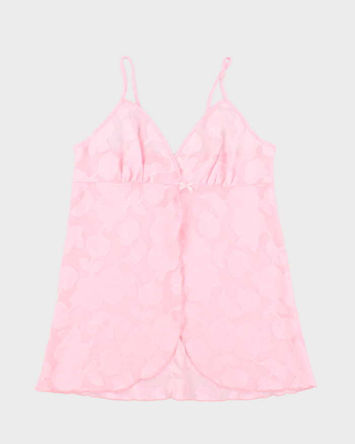 Vintage Y2k 00s Gloria Vanderbilt Sheer Floral Cami - L