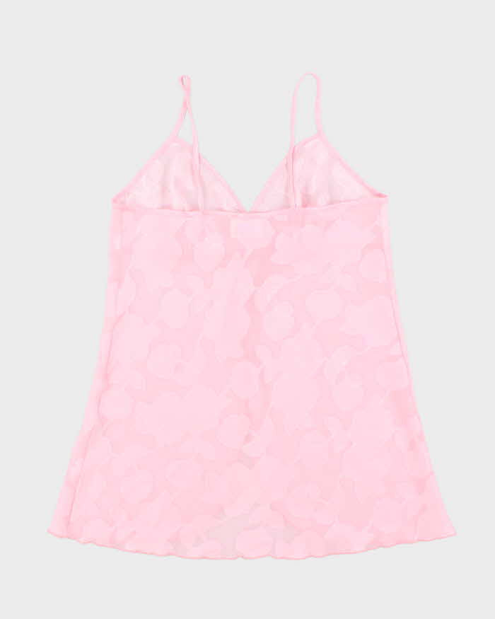 Vintage Y2k 00s Gloria Vanderbilt Sheer Floral Cami - L