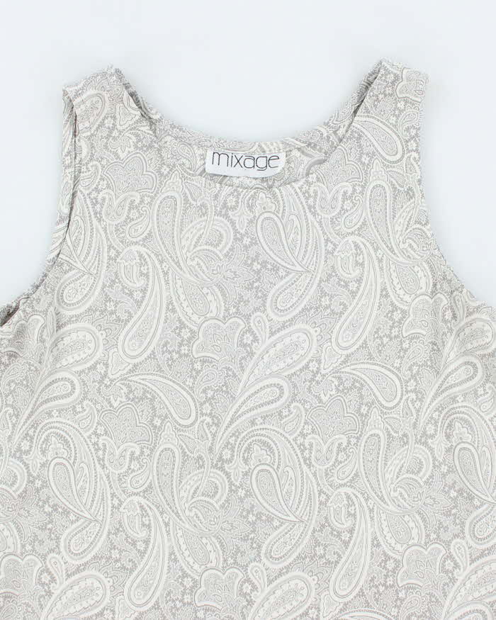 Vintage 90s Mixage Paisley Pattern Top - M