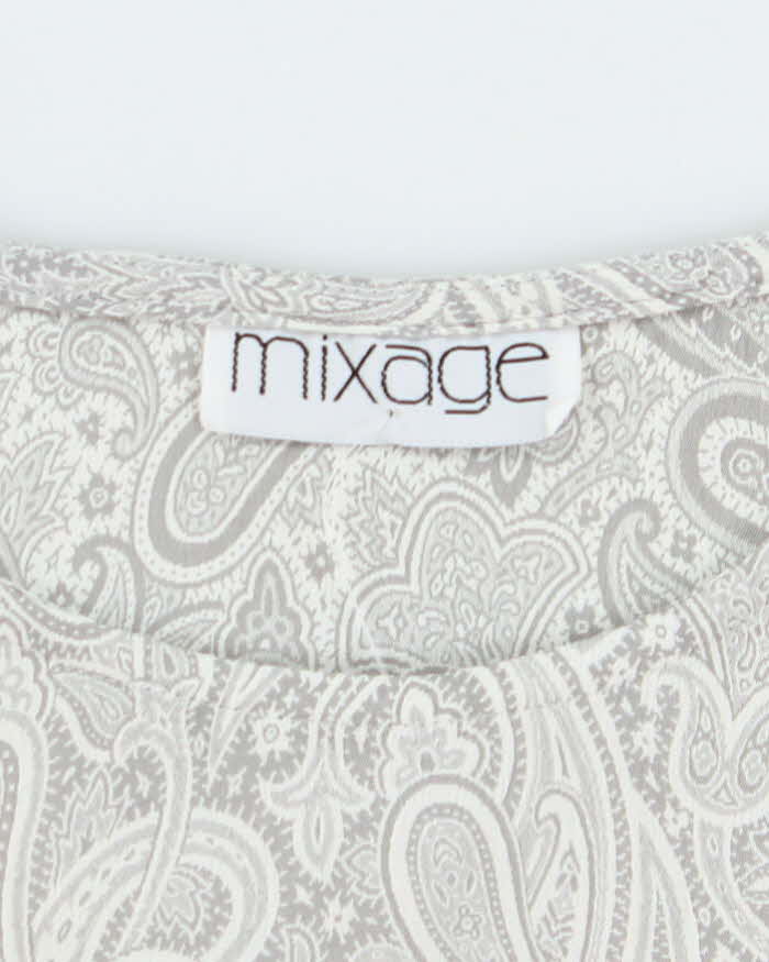Vintage 90s Mixage Paisley Pattern Top - M