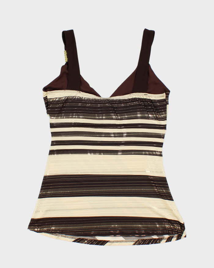 Vintage Y2k 00s Gidani Stripe Cami - S
