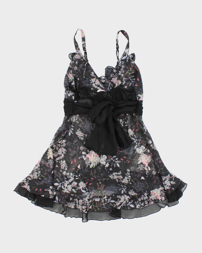 Vintage Y2k 00s La Vie En Rose Floral Cami - S