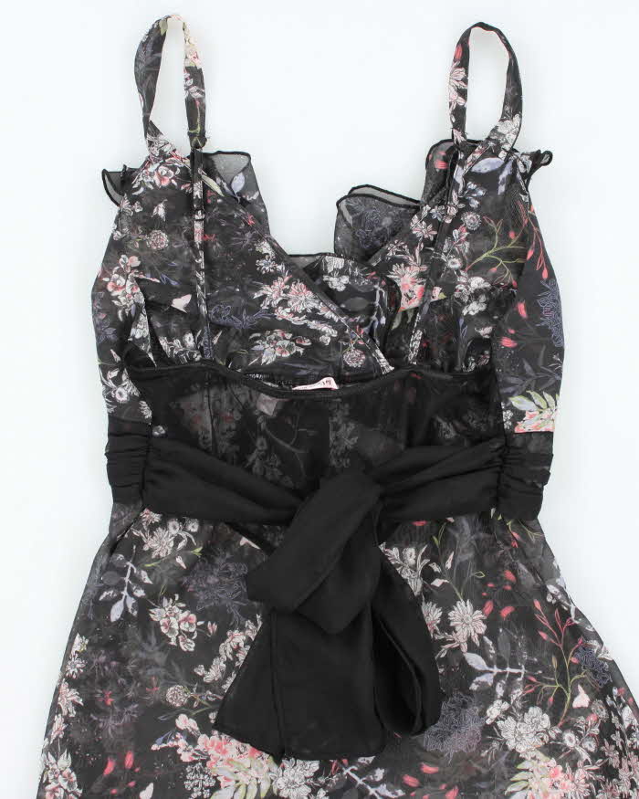 Vintage Y2k 00s La Vie En Rose Floral Cami - S