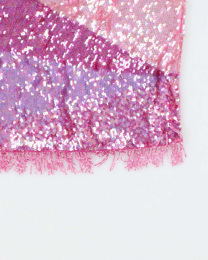 Vintage Y2k 00s Sequin Beaded Cami - S