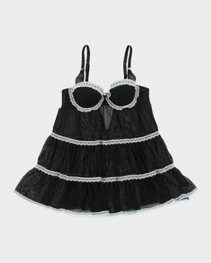 Vintage Y2k 2000s La Senza Tiered Mesh Cami Top - S – Rokit