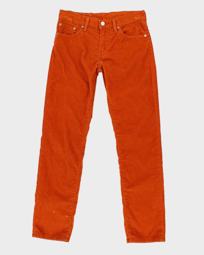 Jeans Pantalon Pana Levis Mujer Pantalones De Pana Naranja Con