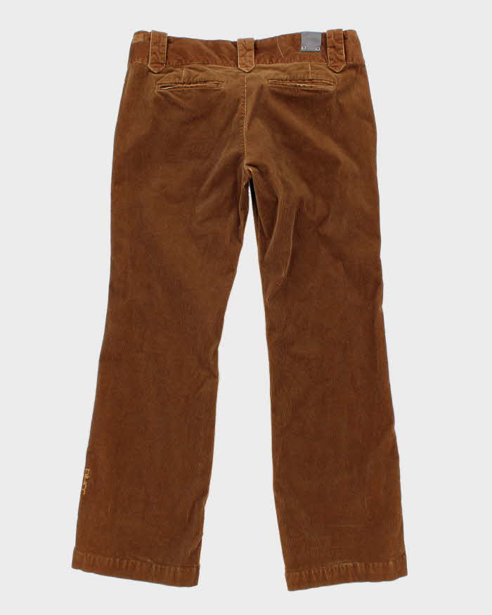 Y2K 00s Blurr Brown Corduroy Trousers - W35 L31