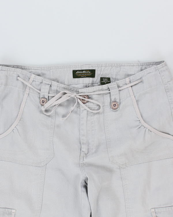 Y2k 00s Edie Baurer Cropped Linen Trousers - M