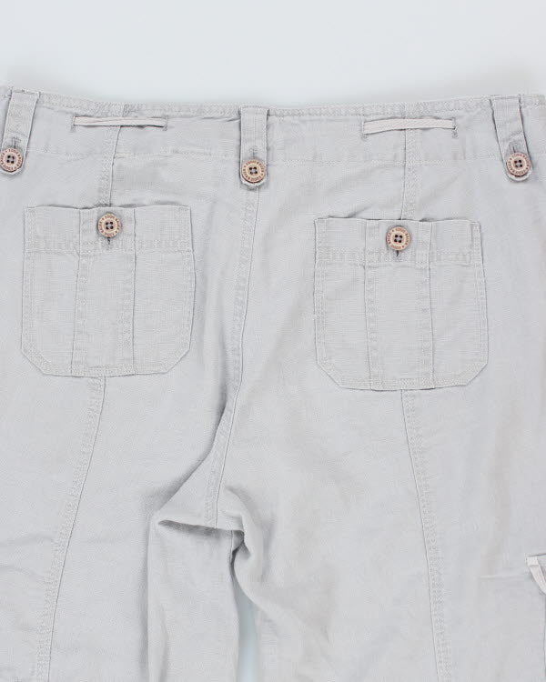 Y2k 00s Edie Baurer Cropped Linen Trousers - M