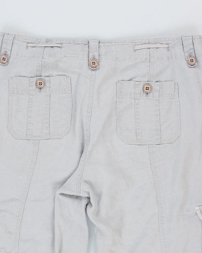 Y2k 00s Edie Baurer Cropped Linen Trousers - M