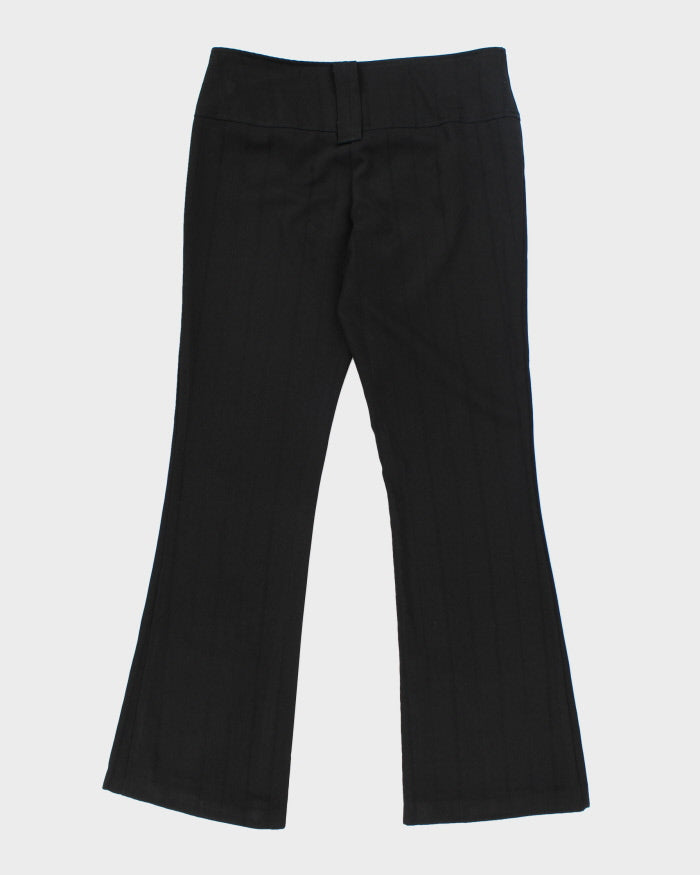 Vintage 90s Sirens Black Striped Suit Trousers - W32 L31