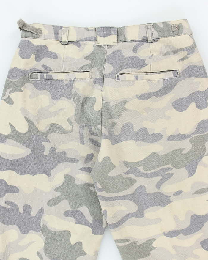 Vintage Mossino Camouflage Faded Flared Trousers - W26 L29