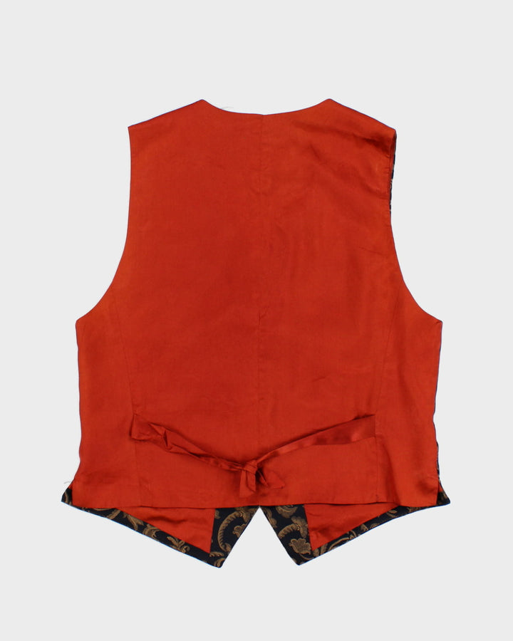 Vintage 80s Liz Claiborne Patterned Vest - S