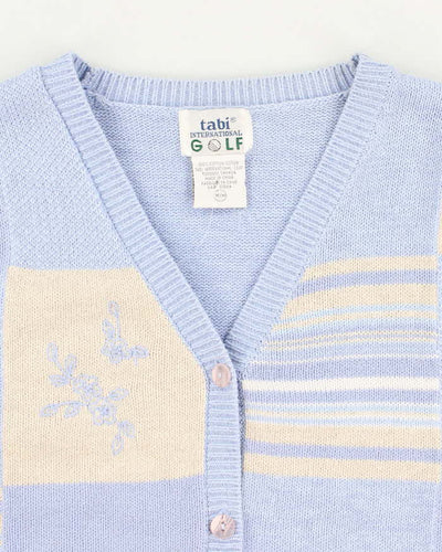 Women's Vintage 90s Baby Blue Knit Vest - M