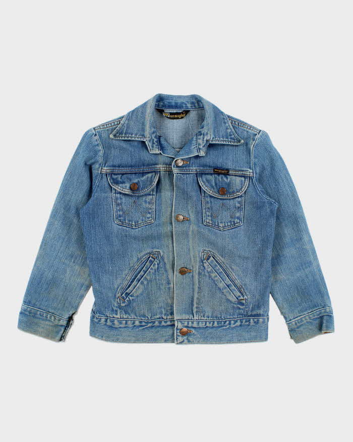 ジャケット・アウター 70s Wrangler 127mj Denim Jacket 42Size Vintage 70s Wrangler Button Up Denim Jacket - S – Rokit