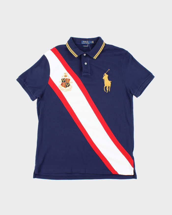 Vintage Y2K Ralph Lauren Big Horse Embroidered Polo Shirt - L