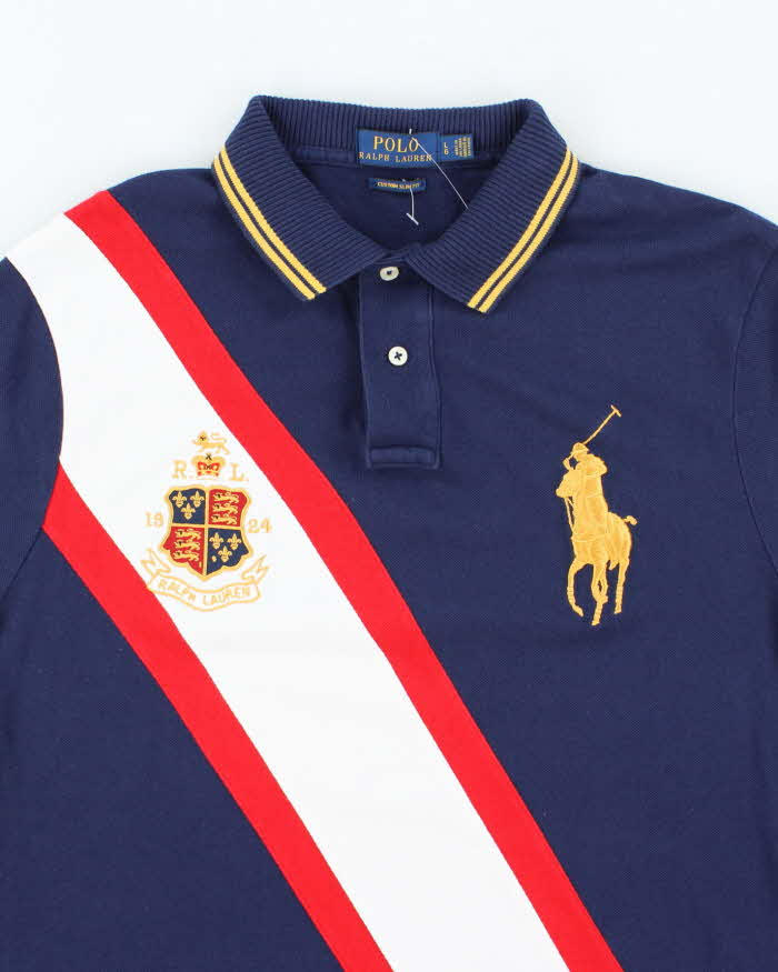 Vintage Y2K Ralph Lauren Big Horse Embroidered Polo Shirt - L