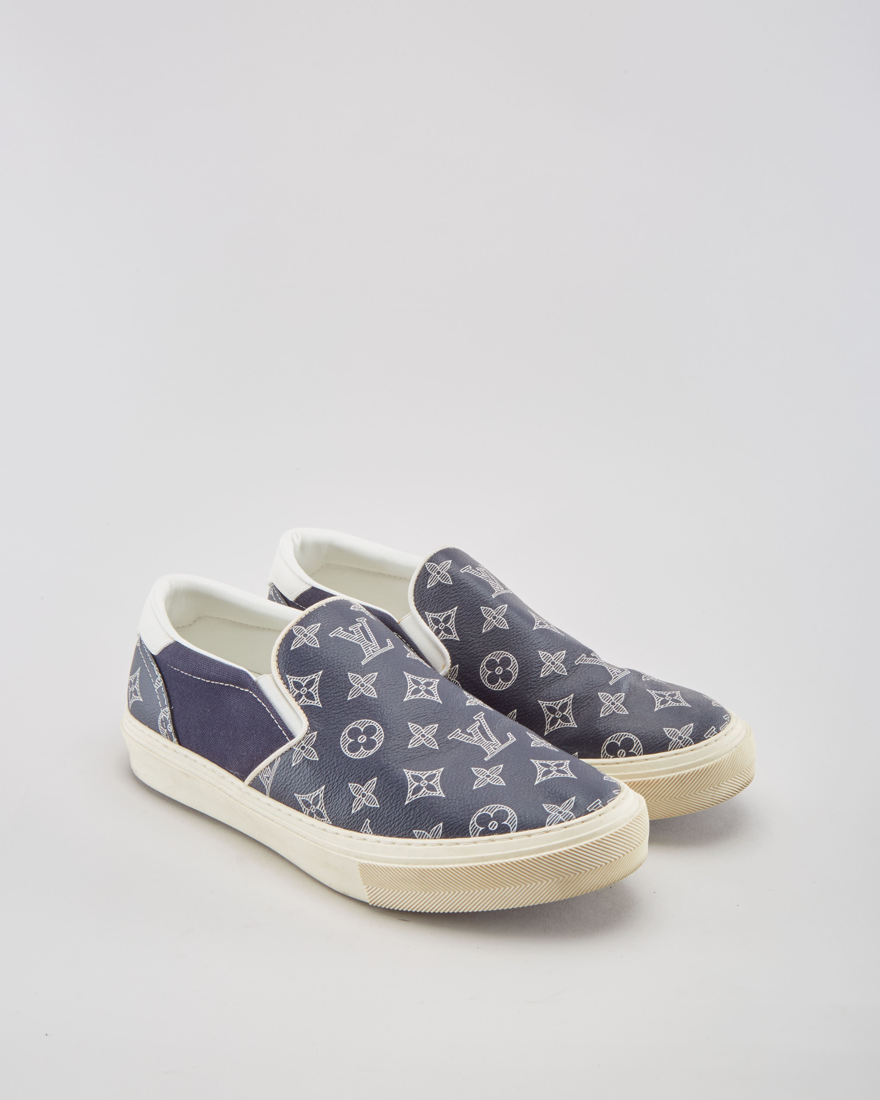Lv Louis Vuitton Trocadero Monogram Sneakers UK9-9.5, Men's