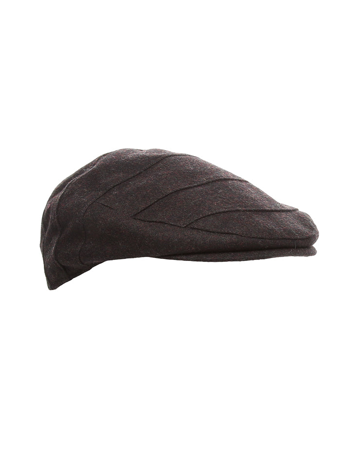 Bailey Of Hollywood Brown Black and Red Melange Wool Flatcap - XL