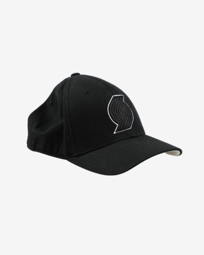Adidas Portland black embroidered fitted cap