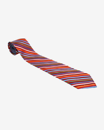 Tommy Hilfiger Multi Coloured Patterned Silk Tie