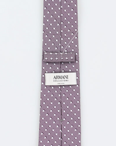 Vintage Men's Silver Armani Tie