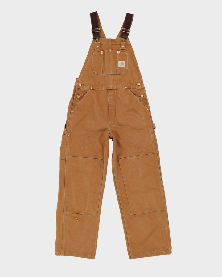 90s Beige Denim Carhartt Dungarees - W32 L30
