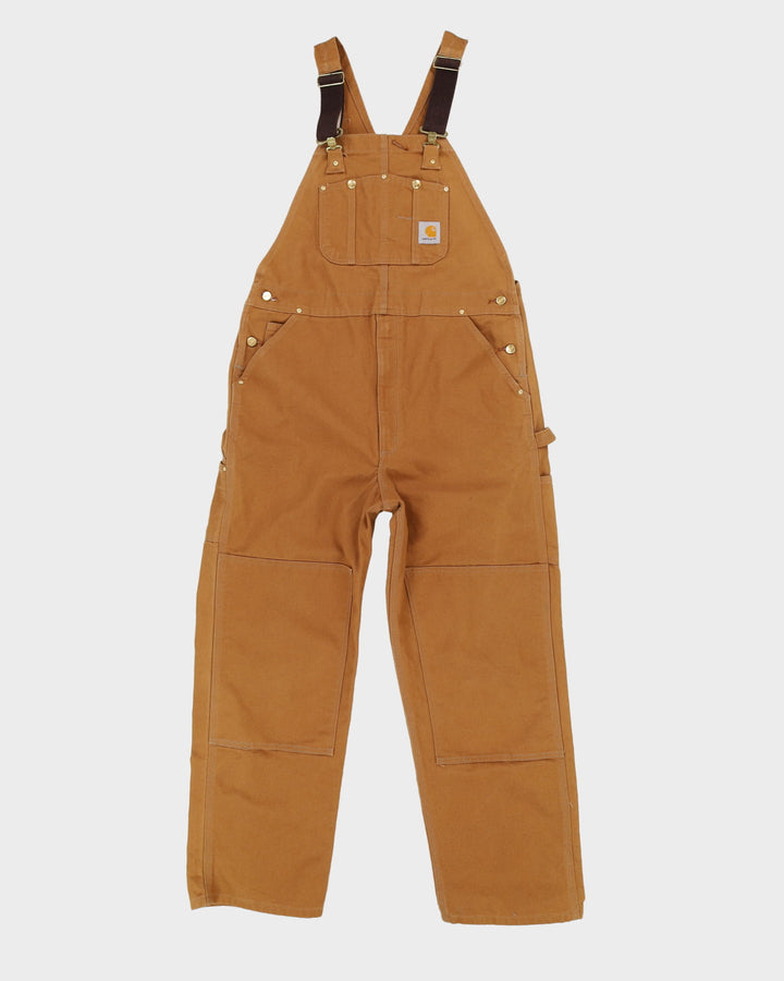 Carhartt Brown / Tan Double Knee Dungarees - W40 L32