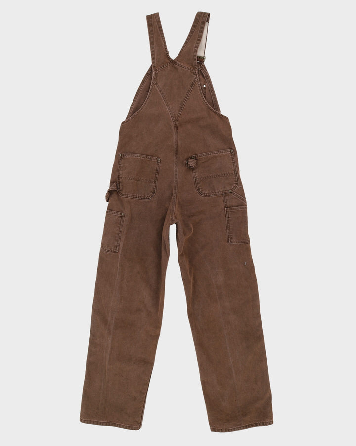 Carhartt Brown Double Knee Dungarees - W36 L32