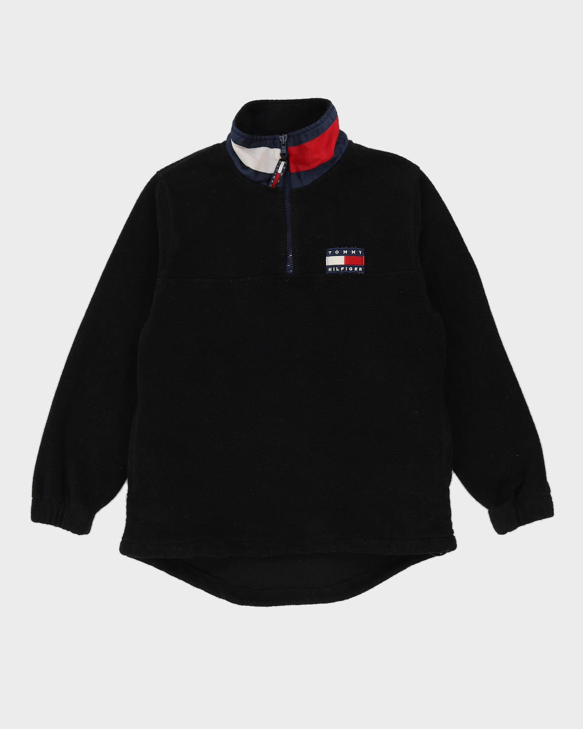 tommy hilfiger black quarter zip