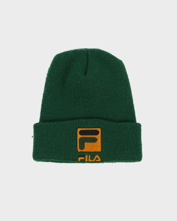 Vintage 90s Green Fila Beanie