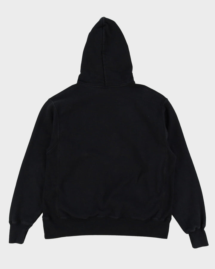 Champion Black Reverse Weave Embroidered Hoodie - L