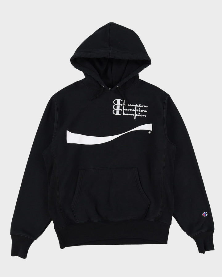Champion X Coca Cola Reverse Weave Black Hoodie - L
