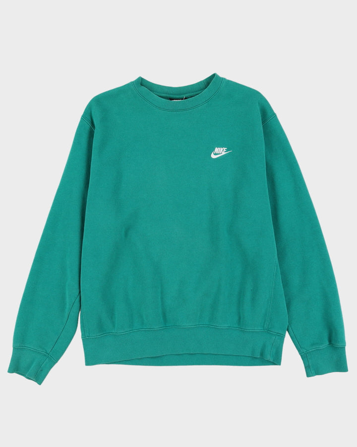 Nike Green Basic Embroidered Logo Sweatshirt - M