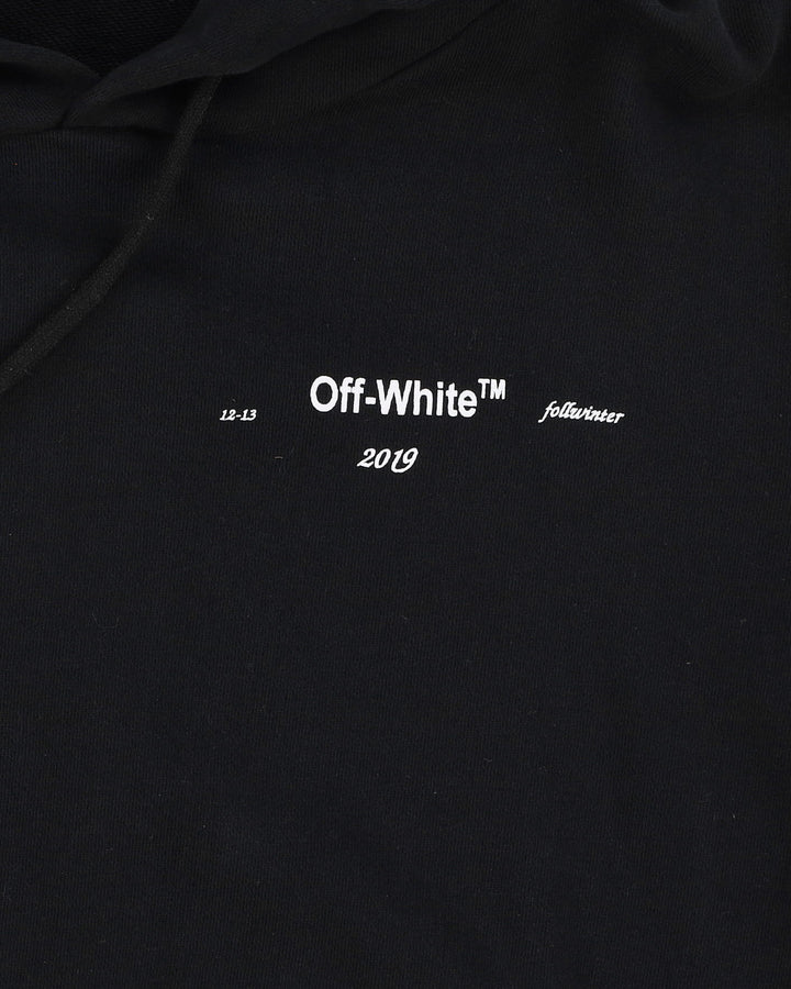 Off-White Black Classic Back Logo Hoodie - M
