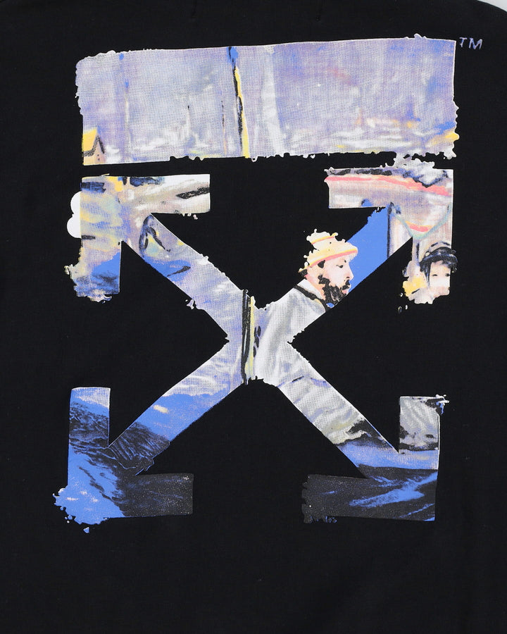 Off-White Black Classic Back Logo Hoodie - M