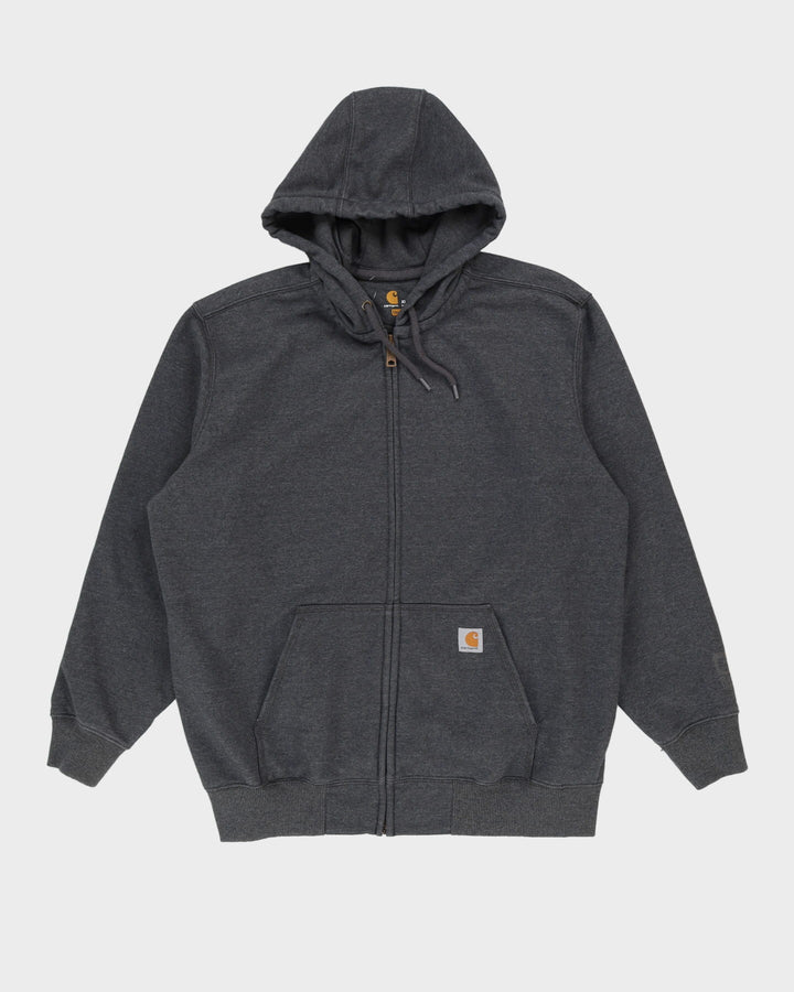 Carhartt Blue Rain Defender Full-Zip Oversized Hoodie - XL
