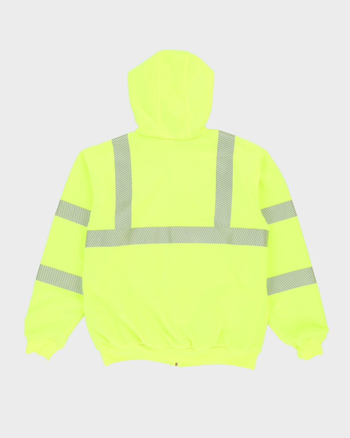 Carhartt Hi-Vis Green Zip-Up Hoodie - M