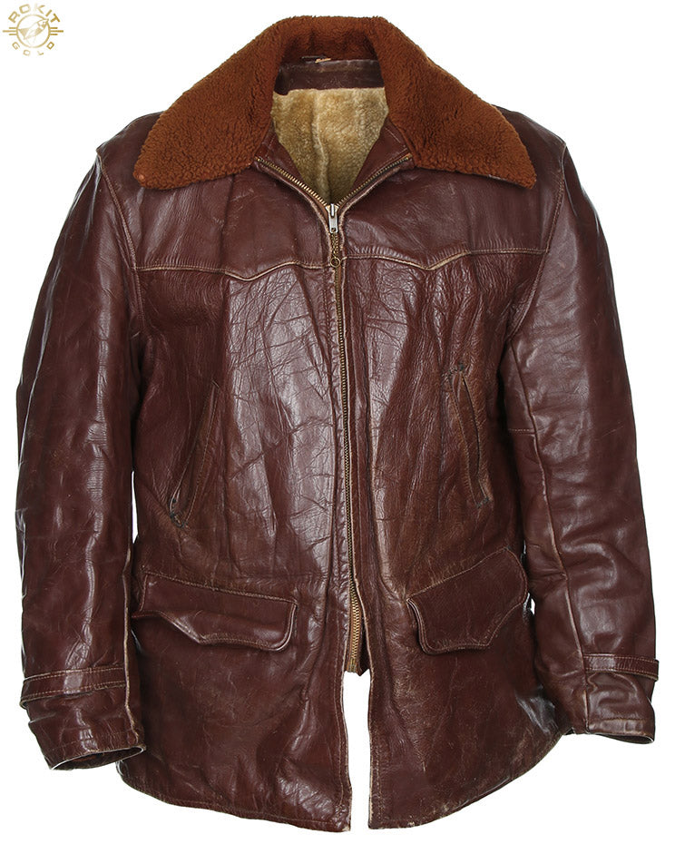 Vintage 50s Blati Chicago Steerhide Leather Jacket - L