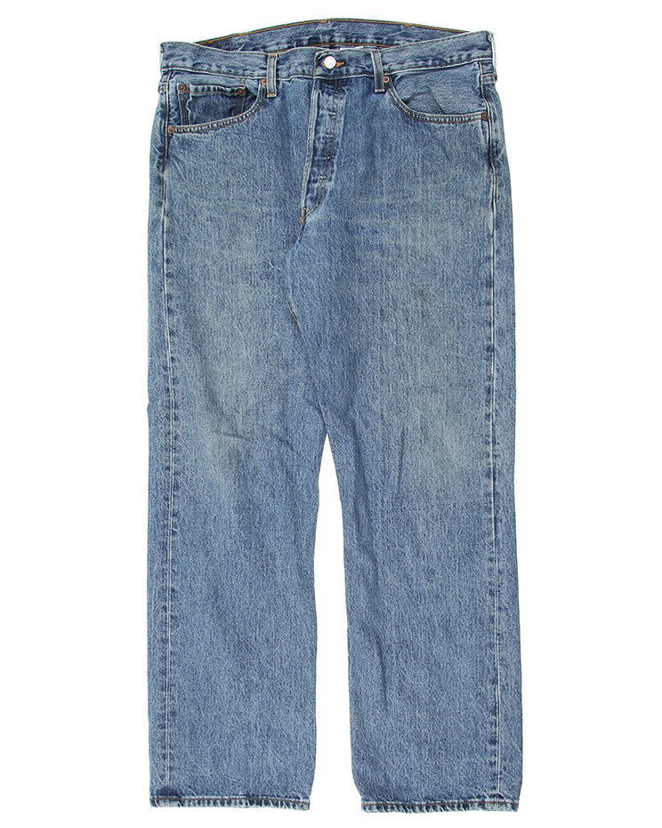 Levi's 501 medium stonewash blue denim jeans - W36 L30