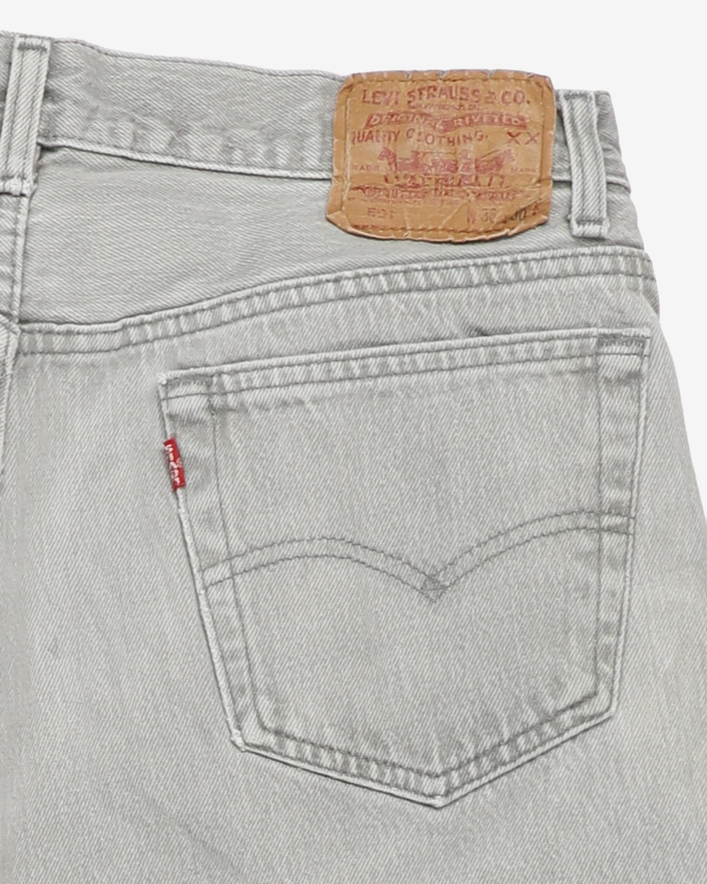Vintage Levi's Jeans 501 Grey Denim - W34 L28