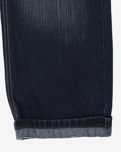 burberry dark indigo straight leg jeans - w34l27