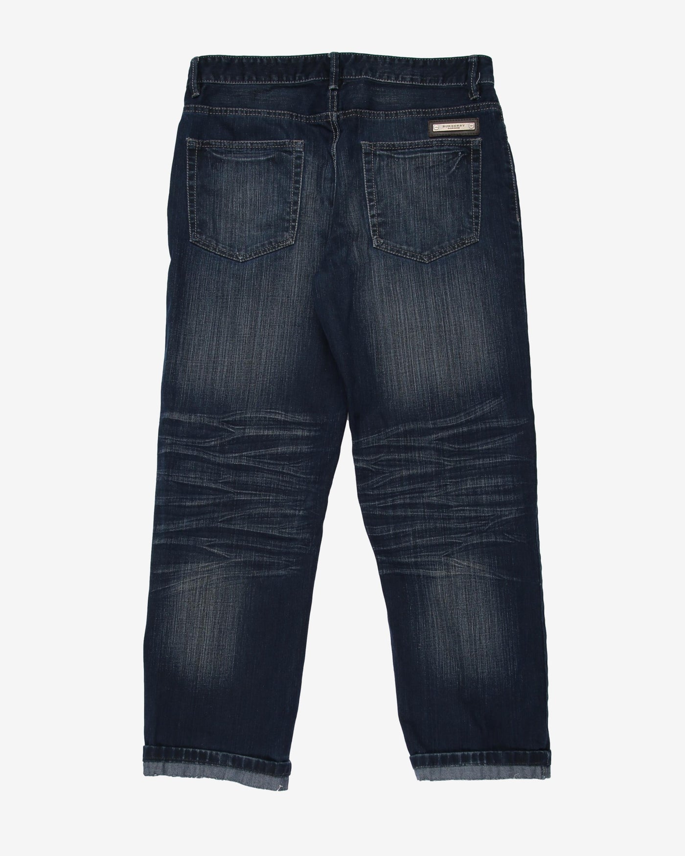 burberry dark indigo straight leg jeans - w34l27