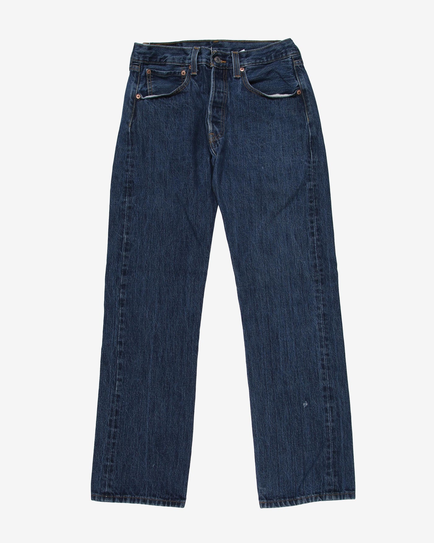 levis 501 mid wash indigo denim jeans - w30 l31