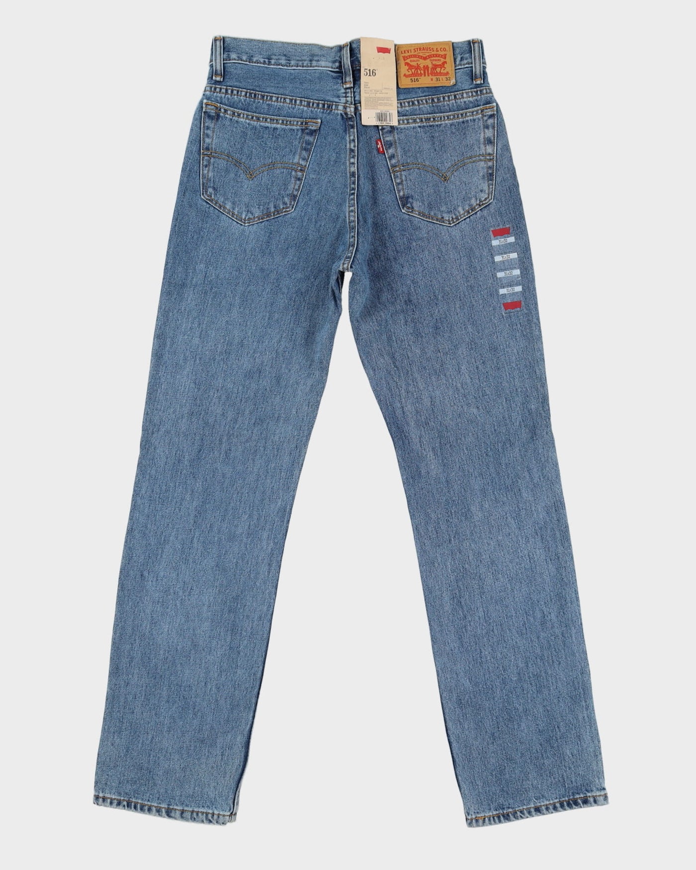 Deadstock With Tags Levi's 516 Slim Medium Wash Blue Jeans - W31 L31